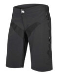 Cyklistické nohavice krátke bez trakov - SINGLETRACK - čierna
