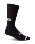 FOX Cyklistické ponožky klasické - DEFEND CREW - čierna