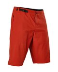 FOX Cyklistické nohavice krátke bez trakov - RANGER - červená