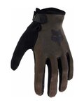FOX Cyklistické rukavice dlhoprsté - RANGER - hnedá/čierna