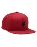 FOX Cyklistická čiapka - FOX HEAD SNAPBACK - červená