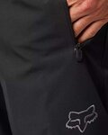 FOX Cyklistické nohavice dlhé bez trakov - DEFEND 3-LAYER WATER - čierna