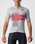 CASTELLI Cyklistický dres s krátkym rukávom - GIRO D'ITALIA 2021 - ružová/biela