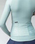 GOBIK Cyklistický dres s dlhým rukávom zimný - PACER SOLID LADY - svetlo zelená