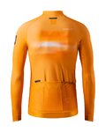 GOBIK Cyklistický dres s dlhým rukávom zimný - HYDER - oranžová