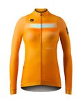 GOBIK Cyklistický dres s dlhým rukávom zimný - HYDER LADY - oranžová