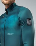 GOBIK Cyklistická zateplená bunda - SKIMO PRO THERMAL - modrá