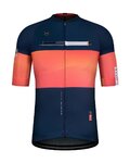 GOBIK Cyklistický dres s krátkym rukávom - CX PRO 2.0 - oranžová/modrá