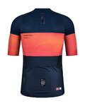 GOBIK Cyklistický dres s krátkym rukávom - CX PRO 2.0 - oranžová/modrá