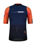 GOBIK Cyklistický dres s krátkym rukávom - CX PRO 2.0 - oranžová/modrá