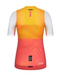 GOBIK Cyklistický dres s krátkym rukávom - STARK MANGO LADY - oranžová/biela