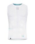 GOBIK Cyklistické tričko bez rukávov - SECOND SKIN - biela