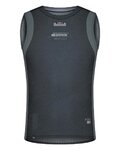 GOBIK Cyklistické tričko bez rukávov - SECOND SKIN - šedá/antracitová