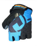 HAVEN Cyklistické rukavice krátkoprsté - SINGLETRAIL - čierna/modrá