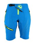 HAVEN Cyklistické nohavice krátke bez trakov - ENERGY LADY - modrá/žltá