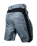 HAVEN Cyklistické nohavice krátke bez trakov - WANDERER II - šedá/čierna