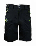 HAVEN Cyklistické nohavice krátke bez trakov - CUBES BLACKIES - zelená/čierna