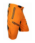 HAVEN Cyklistické nohavice krátke bez trakov - ENERGIZER - oranžová