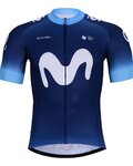BONAVELO Cyklistický dres s krátkym rukávom - MOVISTAR 2024 - modrá