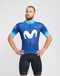 BONAVELO Cyklistický dres s krátkym rukávom - MOVISTAR 2024 - modrá