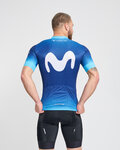 BONAVELO Cyklistický dres s krátkym rukávom - MOVISTAR 2024 - modrá
