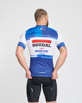 BONAVELO Cyklistický dres s krátkym rukávom - SOUDAL QUICK-STEP 24 - biela/modrá