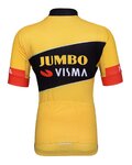 BONAVELO Cyklistický dres s krátkym rukávom - JUMBO-VISMA '23 KIDS - čierna/žltá
