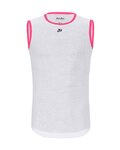 HOLOKOLO Cyklistické tričko bez rukávov - AIR LADY - ružová/biela