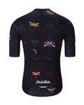 HOLOKOLO Cyklistický krátky dres a krátke nohavice - DRAGONFLIES ELITE - čierna