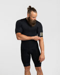 HOLOKOLO Cyklistický dres s krátkym rukávom - VICTORIOUS GOLD - čierna