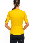 HOLOKOLO Cyklistický krátky dres a krátke nohavice - VICTORIOUS LADY - žltá/čierna