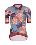 HOLOKOLO Cyklistický krátky dres a krátke nohavice - BLOOM ELITE LADY - viacfarebná/čierna/hnedá