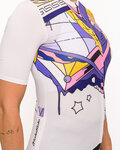 HOLOKOLO Cyklistický dres s krátkym rukávom - FANTASY ELITE LADY - viacfarebná/biela