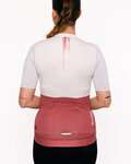 HOLOKOLO Cyklistický krátky dres a krátke nohavice - VIBES LADY - červená/biela/čierna