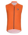 HOLOKOLO Cyklistický dres bez rukávov - AIRFLOW - oranžová