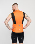 HOLOKOLO Cyklistický dres bez rukávov - AIRFLOW - oranžová