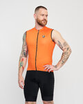 HOLOKOLO Cyklistický dres bez rukávov - AIRFLOW - oranžová