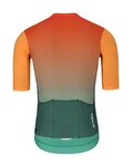 HOLOKOLO Cyklistický dres s krátkym rukávom - INFINITY - oranžová/zelená/červená