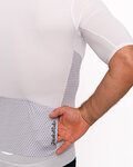 HOLOKOLO Cyklistický dres s krátkym rukávom - INFINITY - biela