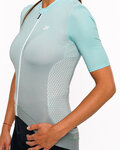 HOLOKOLO Cyklistický dres s krátkym rukávom - INFINITY LADY - svetlo modrá