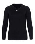 HOLOKOLO Cyklistické tričko s dlhým rukávom - SNUGGLE LADY - čierna