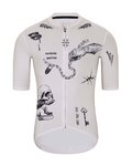 HOLOKOLO Cyklistický dres s krátkym rukávom - TATTOO ELITE - čierna/ivory