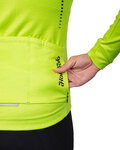 HOLOKOLO Cyklistický dres s dlhým rukávom zimný - VIBES LADY WINTER - žltá