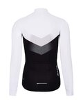 HOLOKOLO Cyklistický dres s dlhým rukávom zimný - ARROW LADY WINTER - biela/čierna