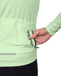 HOLOKOLO Cyklistický dres s dlhým rukávom zimný - PHANTOM LADY WINTER - svetlo zelená
