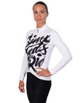 HOLOKOLO Cyklistický dres s dlhým rukávom zimný - STREETBEAT LADY WNT - biela/čierna