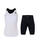 HOLOKOLO top a krátke nohavice - ENERGY LADY - biela/čierna
