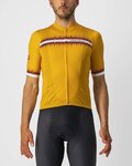 CASTELLI Cyklistický krátky dres a krátke nohavice - GRIMPEUR - oranžová/čierna