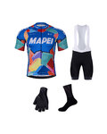 BONAVELO Cyklistický mega set - MAPEI - biela/modrá/čierna