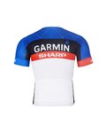 BONAVELO Cyklistický mega set - GARMIN SHARP - biela/modrá/čierna
